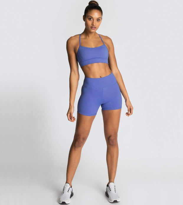 Knitted Sexy Sports Tank Top Shorts Yoga Wea