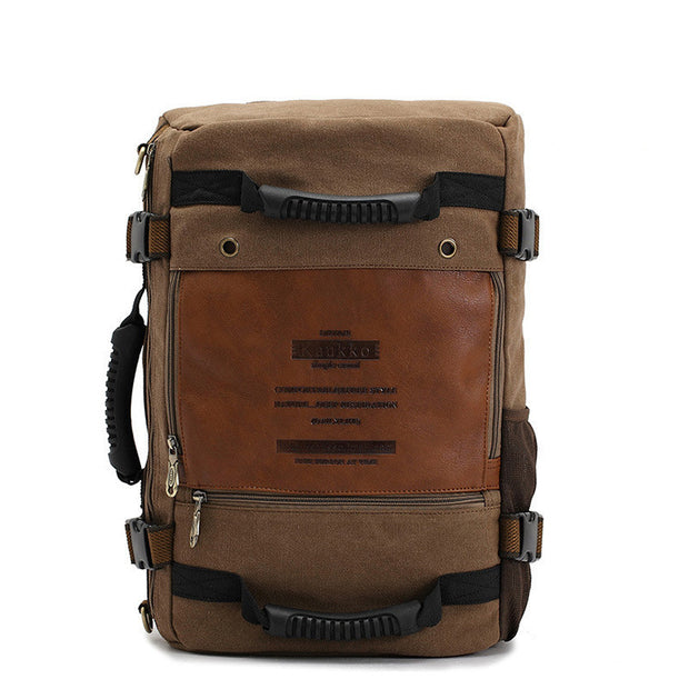 Canvas Backpack Huge Travel School Shoulder Computer