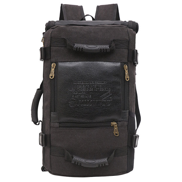 Canvas Backpack Huge Travel School Shoulder Computer