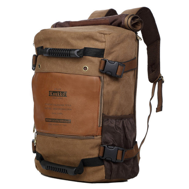 Canvas Backpack Huge Travel School Shoulder Computer