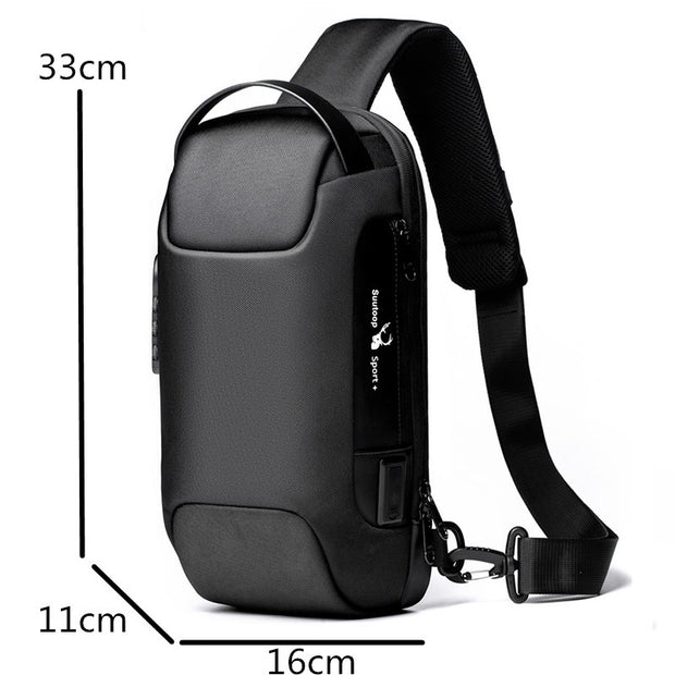 Men  Chest Bag Messenger Bag Anti-theft Shoulder