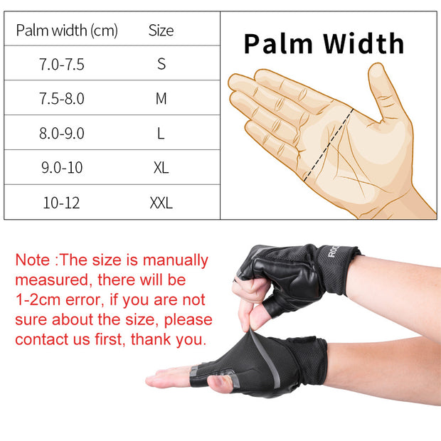 Fitness exercise half finger gloves