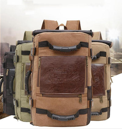 Canvas Backpack Huge Travel School Shoulder Computer